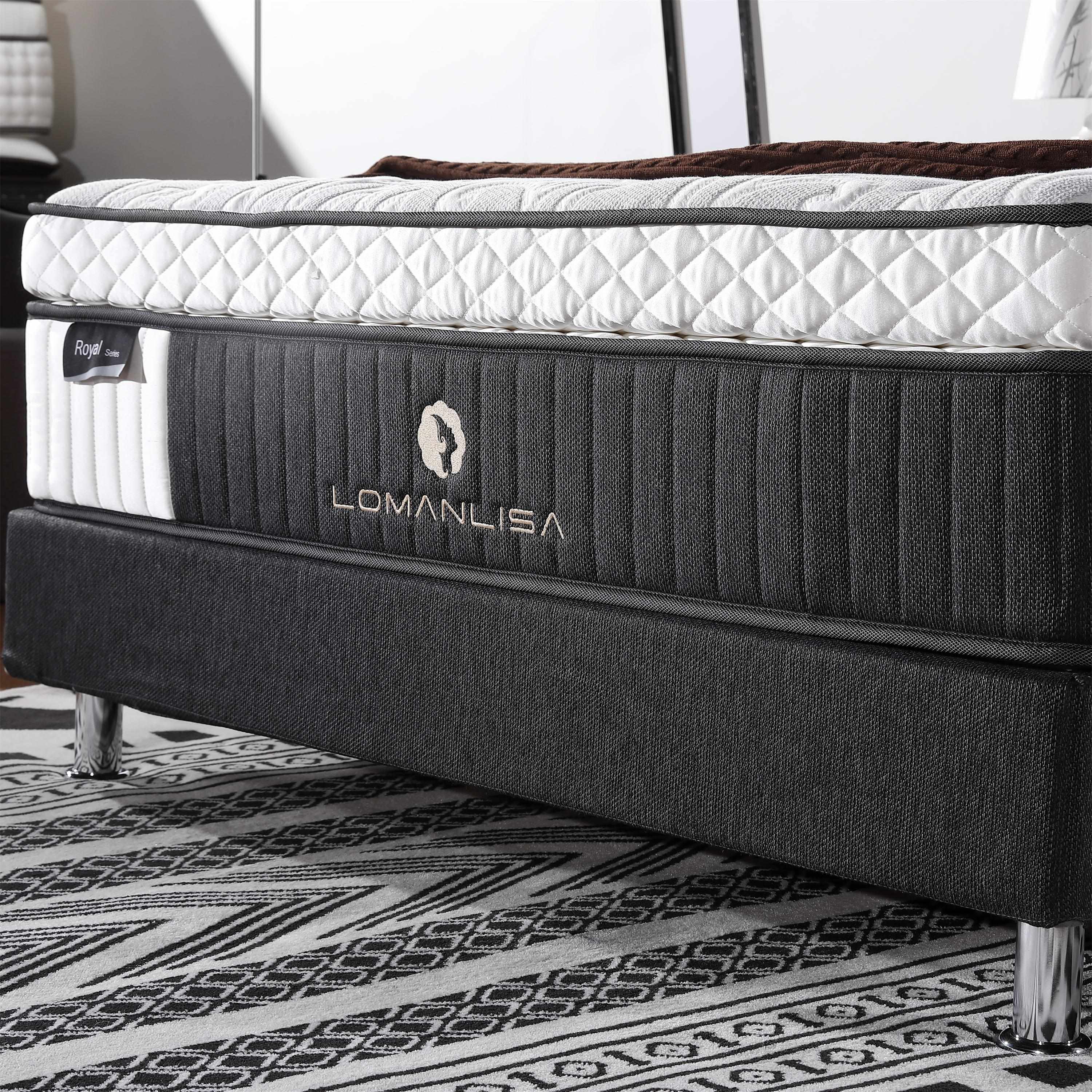 JLH-Double Layers 5 Zoned Pocket Spring Luxury Design with Convoluted Foam and High Quality Knitted 