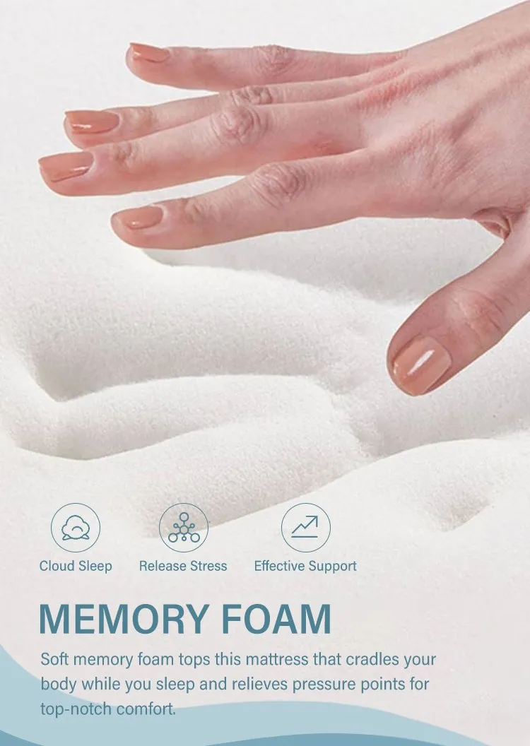 JLH Mattress gel foam mattress for wholesale with softness