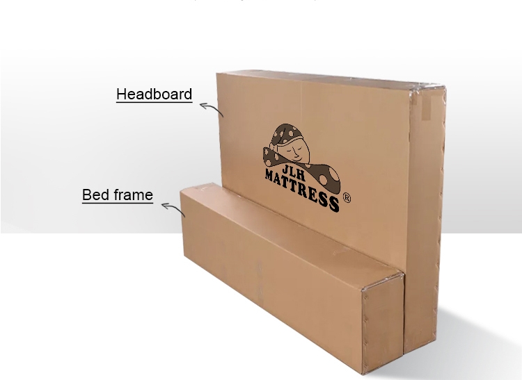 JLH Mattress upholstered headboard full bed company delivered easily-8