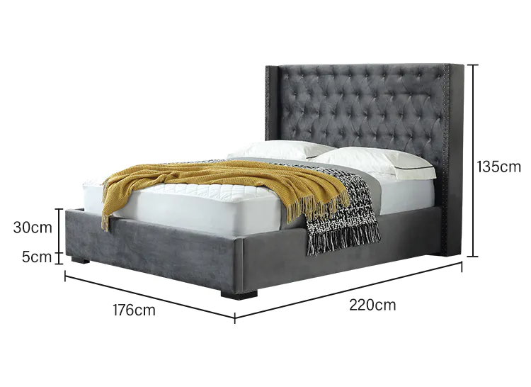 JLH Mattress studded headboard bed Suppliers for guesthouse