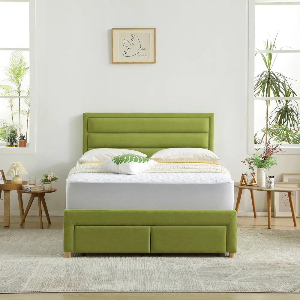 MB3636ZT |  Storage Design Line-Shape Upholstered Bed for Middle End Market