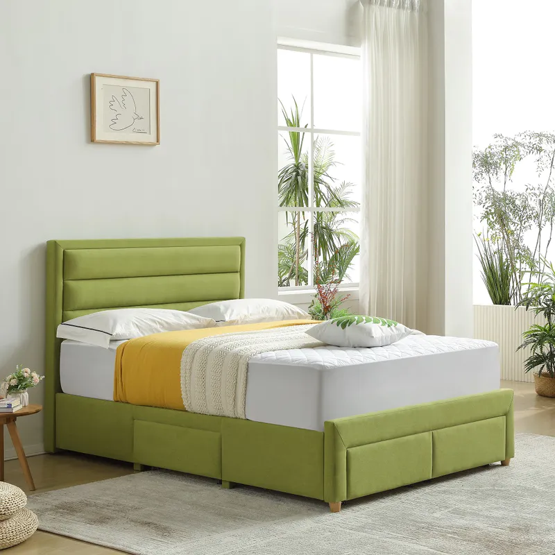 MB3636ZT |  Storage Design Line-Shape Upholstered Bed for Middle End Market