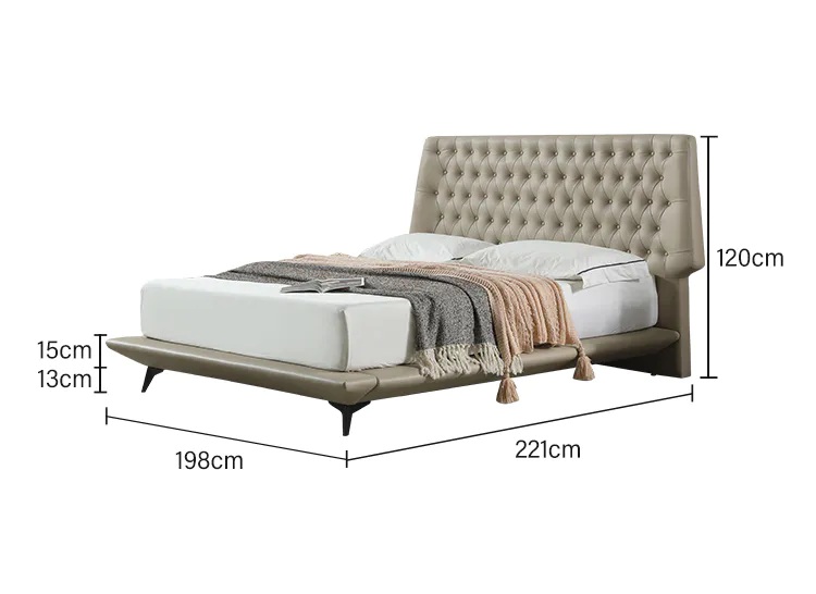 JLH Mattress tufted upholstered platform bed manufacturers for guesthouse