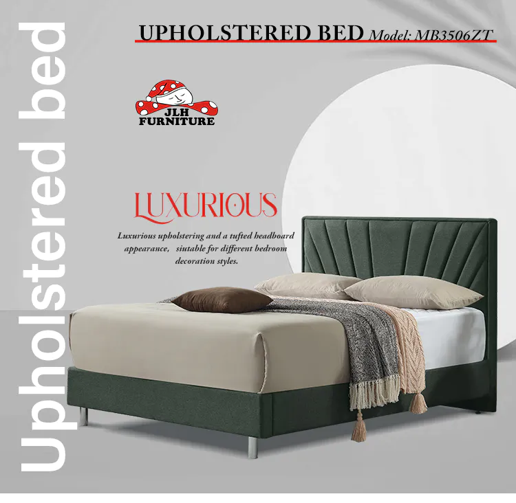 JLH upholstered queen bed company