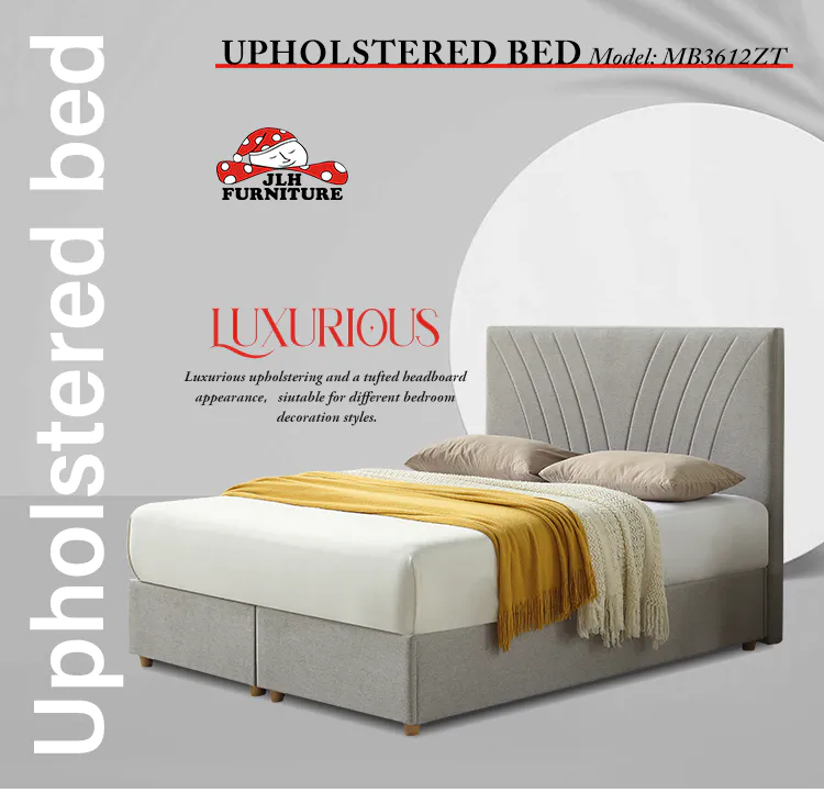JLH Mattress upholstered queen bed Supply for tavern