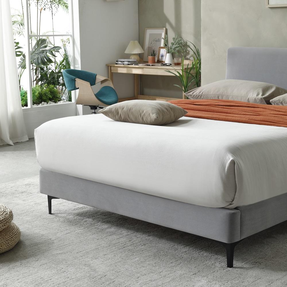 MB3630ZT |  2022 Simple Light grey upholstered bed for adult