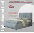 Wholesale upholstered queen bed for business for tavern