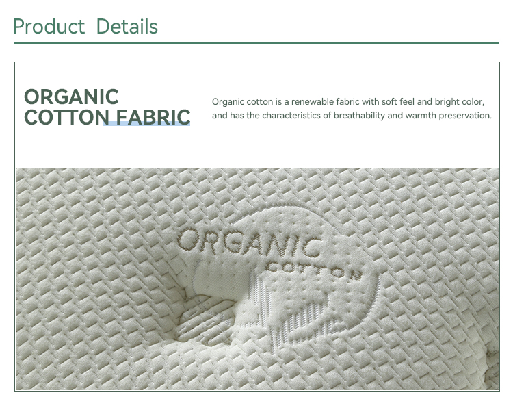 product-JLH Mattress-34PA-94 Natural Fresh Oraganic Cotton Firmer Box Spring Mattress Products-img