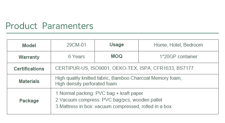 product-JLH Mattress-29CM-01 Best Baoboo Charcoal Memory Foam Mattress Factory Price - JLH Mattres-i