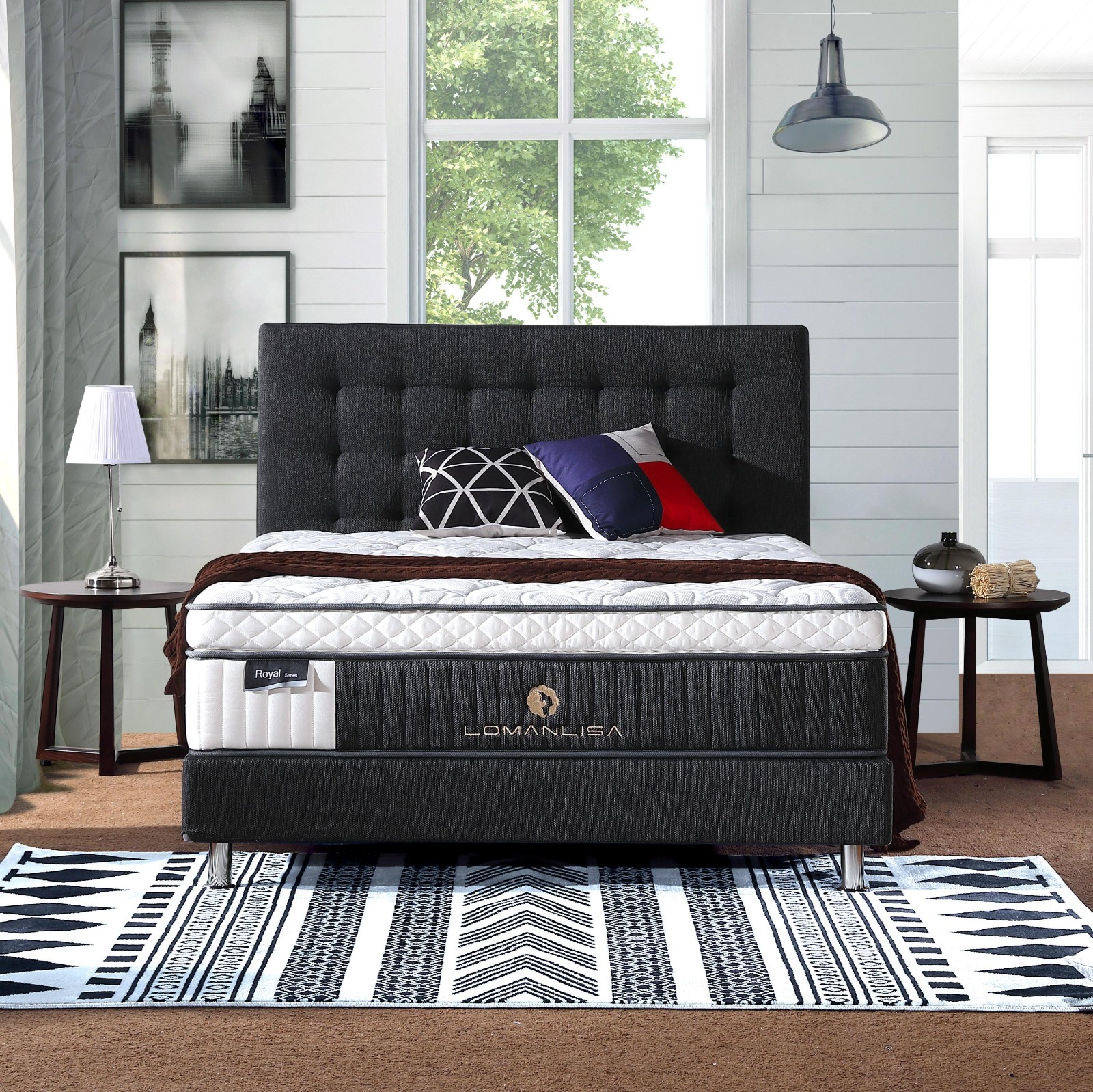 JLH memory innerspring full size mattress Comfortable Series for hotel-1