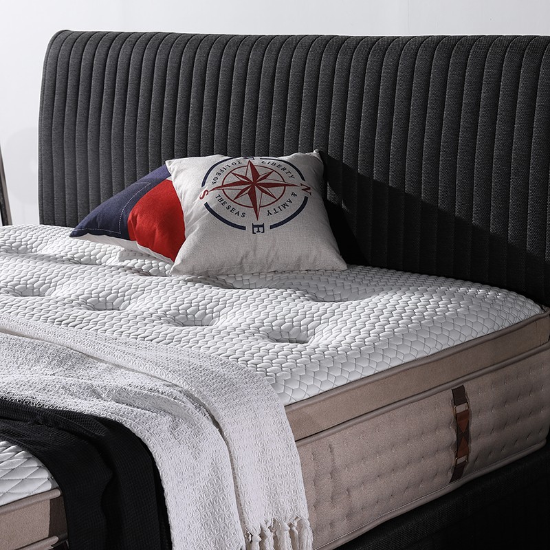 2018 Beautiful Design Hand Tufted Mattress Gel Memory Foam Double Layers Pocket Spring Mattress with High Quality Knitted Fabric-66