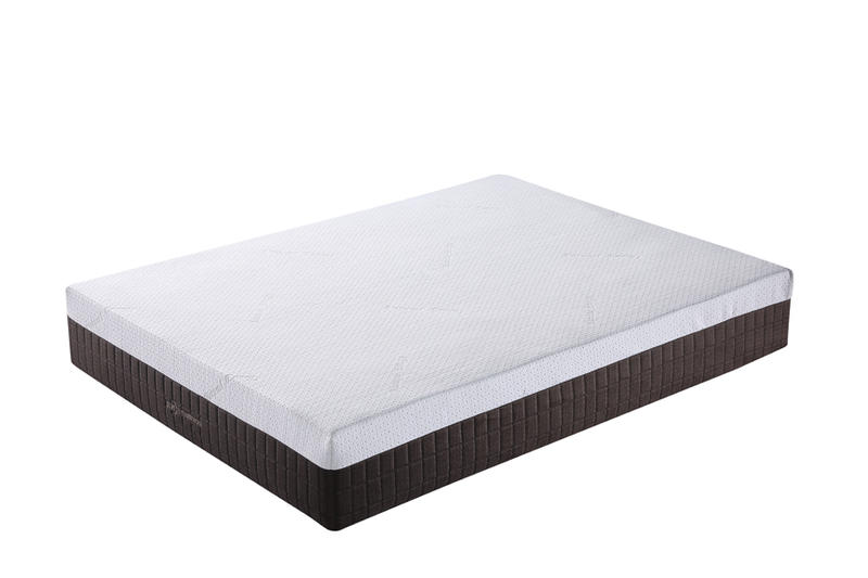 00FK-13 | JLH Furniture Signature Design - 12 Inch Chime Express Hybrid Innerspring - Soft Mattress - Bed in a Box - Queen - White and Brown
