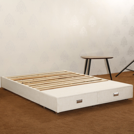 JLH Custom high white bed frame factory with softness