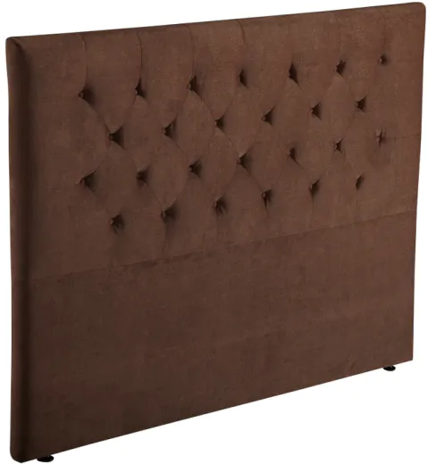 MB3319Tufted Button Upholstered Twin Headboard In Brwon Bedroom Furniture Bed