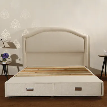 MB3355 Modern Luxury Reinforced Slatted New Bed Frames With 2 Drawers And Headboard