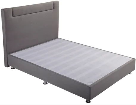 MB9904 Fabric Upholstered Full Bedroom Bed Headboard In Gray