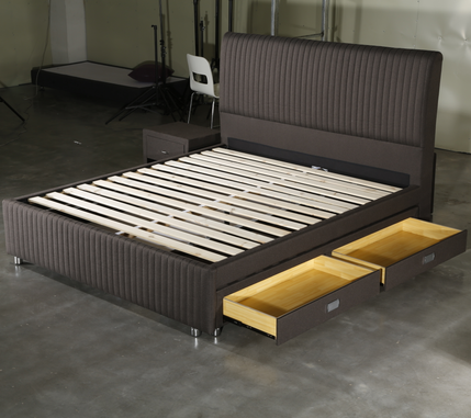 JLH-MB3371 | New Design Storage Function Bed Frame With Headboard-1