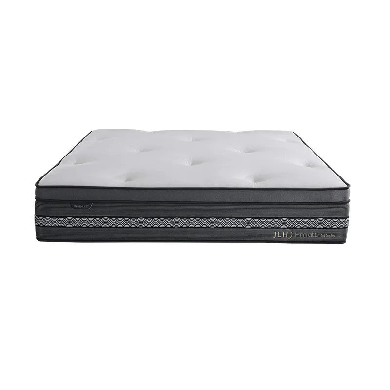 34PD-14 | INGENUITY 14 Inch Pure Hand Tufted Environmantally Double Layers Pocket Spring Mattress