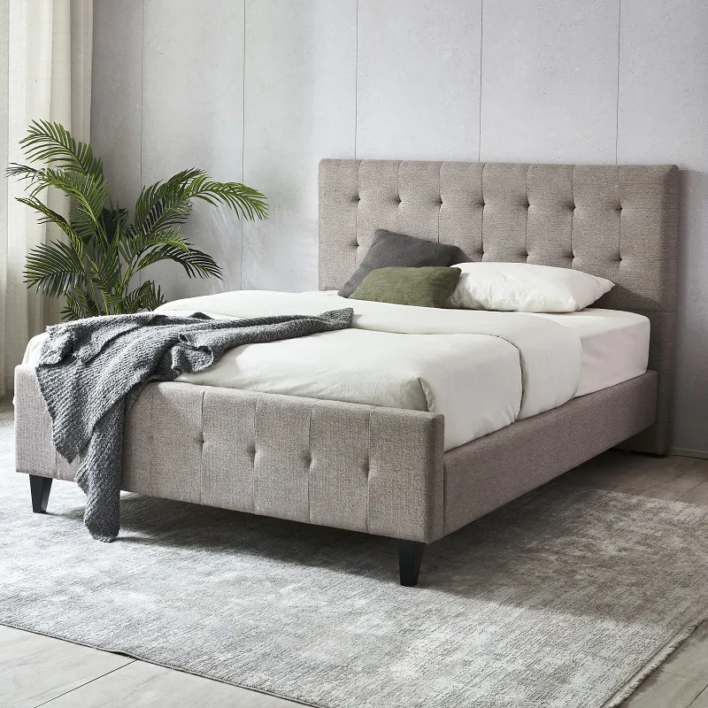 JLH New gray bed frame Supply delivered directly