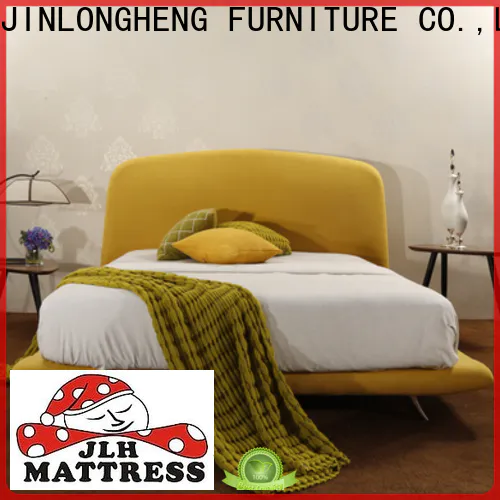 JLH tufted headboard full size bed for business for guesthouse
