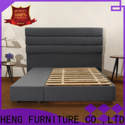 JLH gray bed frame for business with elasticity