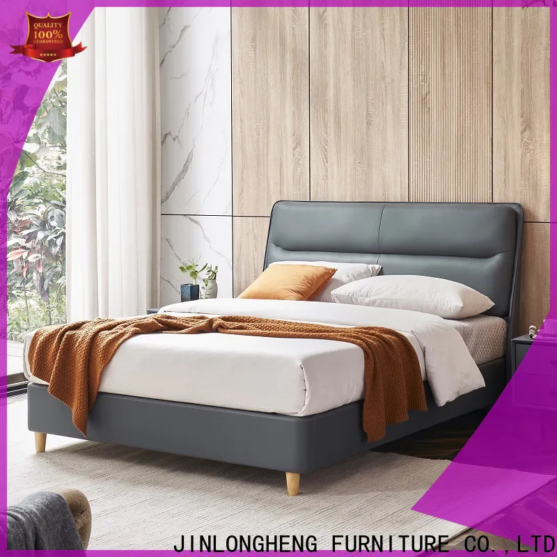 JLH China wooden bed base for business for guesthouse