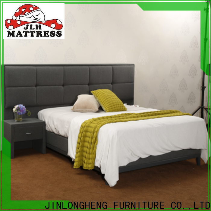 JLH king size bed frame with headboard factory for hotel