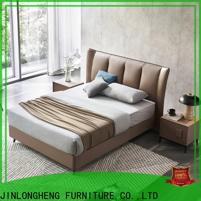 JLH full size upholstered bed manufacturers for guesthouse