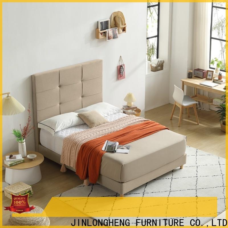 JLH upholstered king size bed manufacturers with elasticity