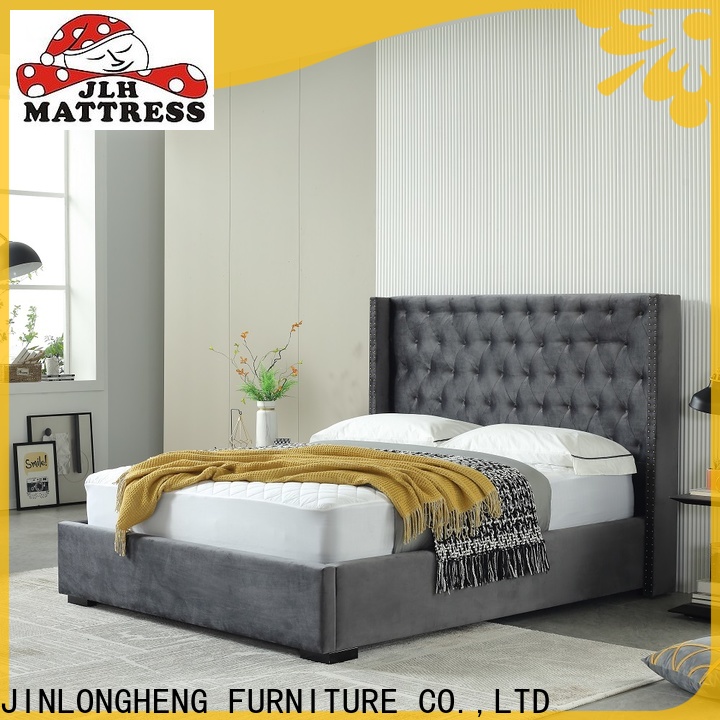 New king size upholstered bed manufacturers for bedroom