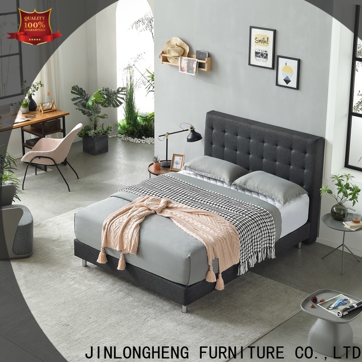 JLH full size upholstered bed Suppliers with elasticity