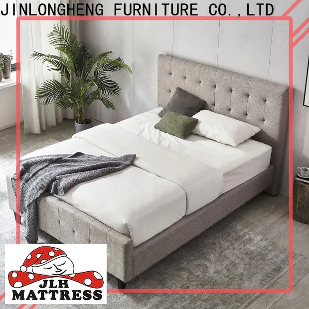 JLH Mattress upholstered sleigh bed Suppliers with elasticity