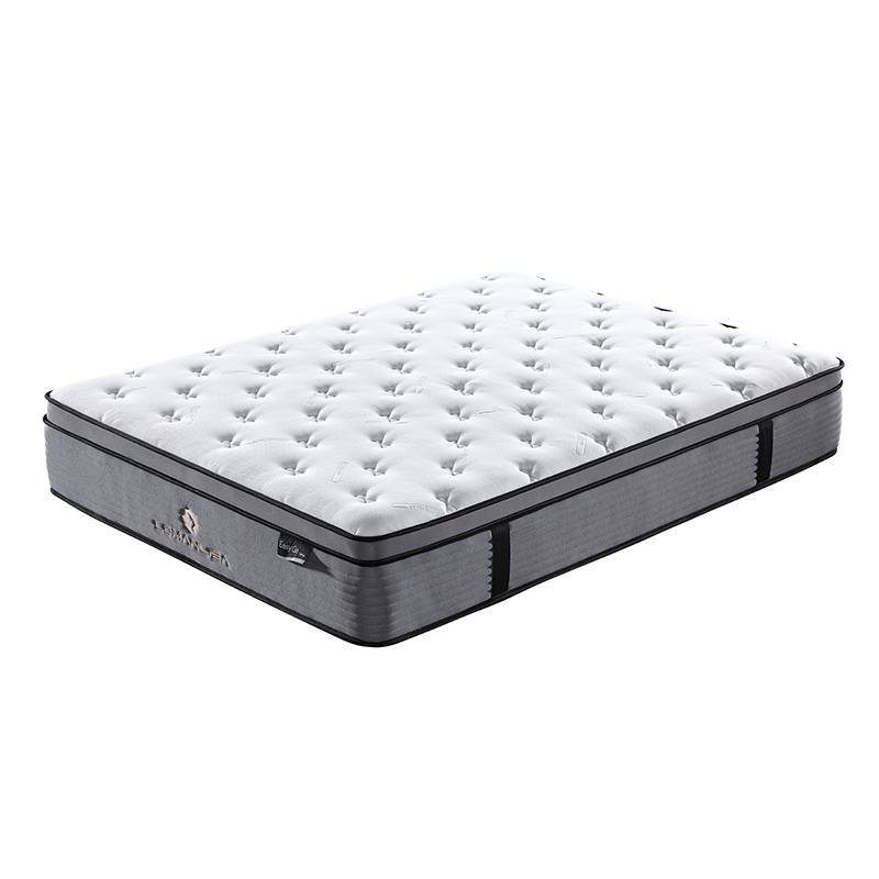 Euro Top Style Rolled 5 Zones Convoluted Foam King Size Mattress