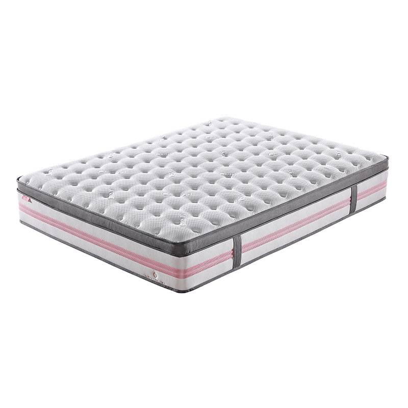 JLH Euro Top Design Princess Pink 5 Zoned Wool Darcon Foam Pocket Spring Mattress with Anti-Mite Function Hybrid Mattress image7