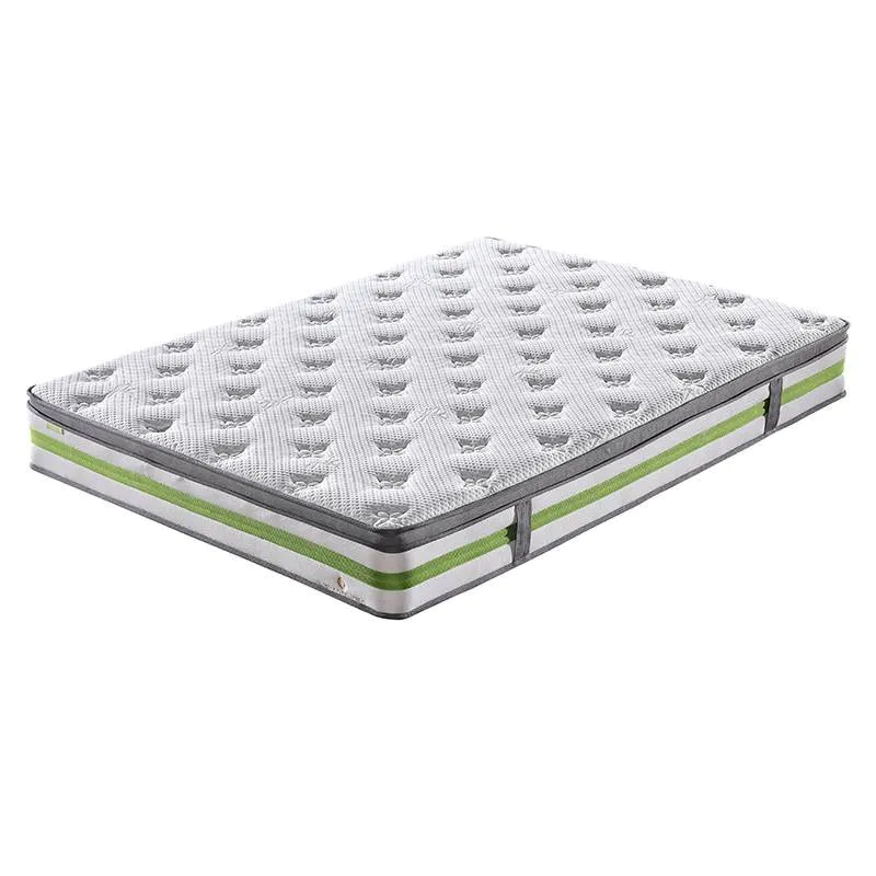 Euro Top Design Cooling Bamboo Fabric Anti-Mite Rolled Mattress With Convoluted Foam