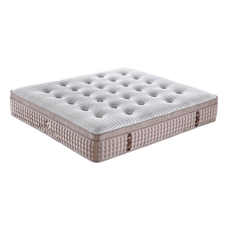 JLH 2018 Beautiful Design Hand Tufted Mattress Gel Memory Foam Double Layers Pocket Spring Mattress with High Quality Knitted Fabric Hand-tufted Mattress image1
