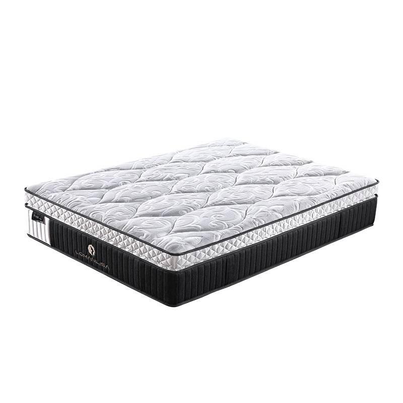 Double Layers 5 Zoned Pocket Spring Mattress Luxury Design With Convoluted Foam