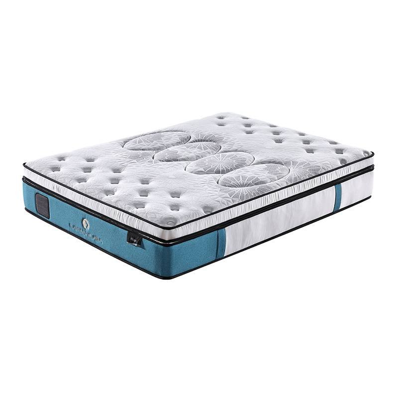 Gel Memory Foam Double Layers Pocket Innerspring Twin Mattress For Home