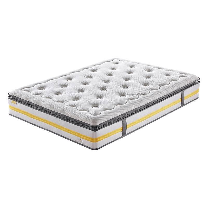 Pillow Top Design Pocket Spring Mattress With Convoluted Foam Nature Fresh Series
