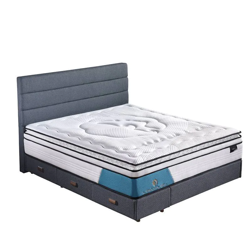 4BPA-03 Perfect Sleep Wool + Gel Memory Foam Euro Top Mattress Vacuum Packed