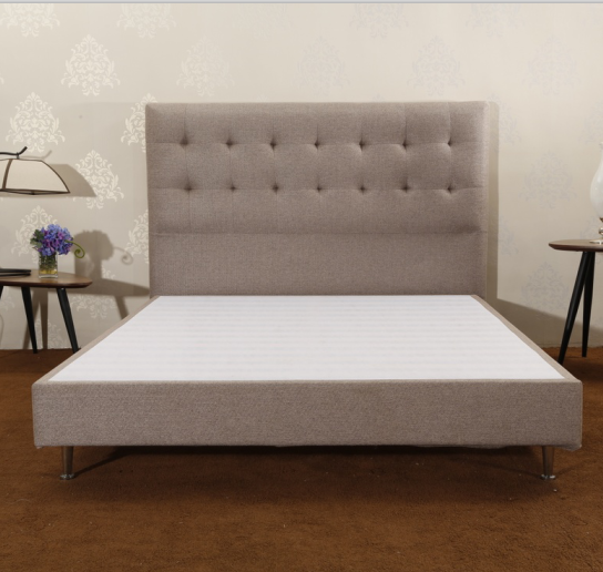 CJ-7 Adjustable Fabric Wooden Bedroom Furniture Bed Frame Easy Assembly