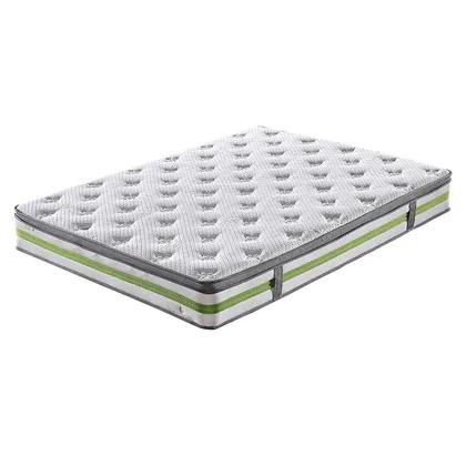 JLH comfortable double pillow top mattress soft for hotel