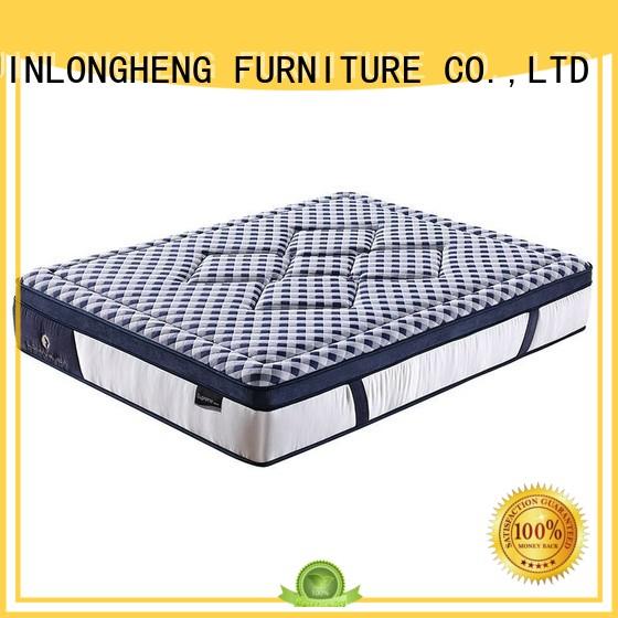 Literary Style Natural Latex  5 Zones Wave Pocket Spring Mattress with Convoluted Foam for Home